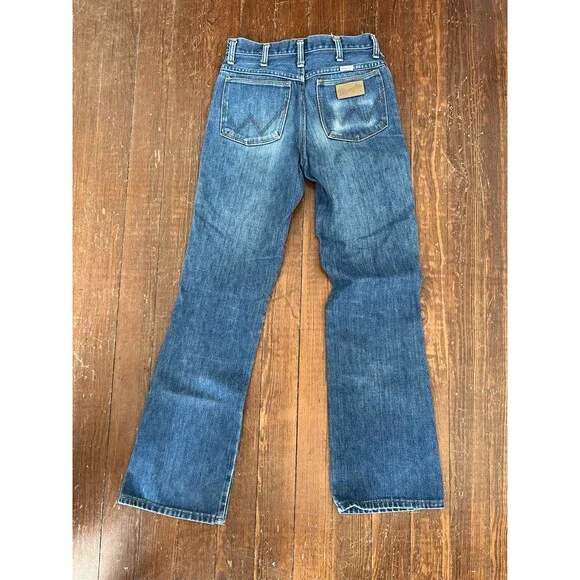 Vintage 70s Wrangler 945 Bootcut Jeans Talon Zipper Made in USA 29 x 33 - Picture 2 of 7